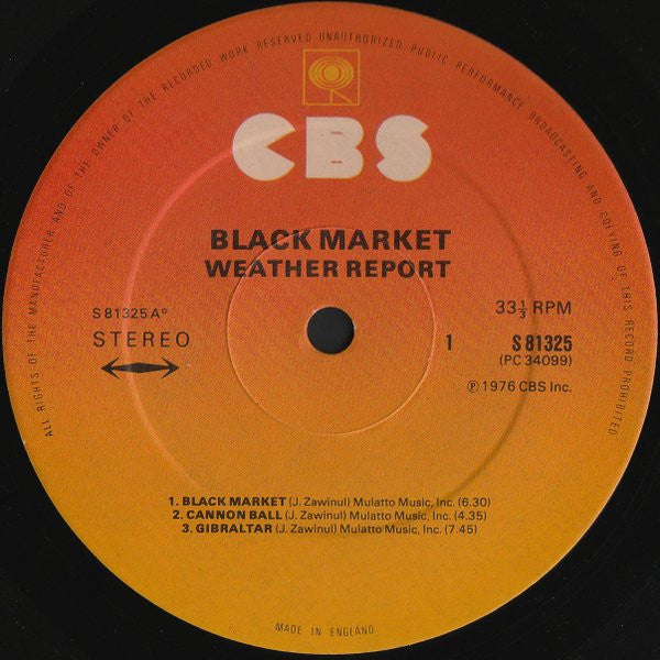Weather Report – Black Market LP vinyl record, image 3 of 4