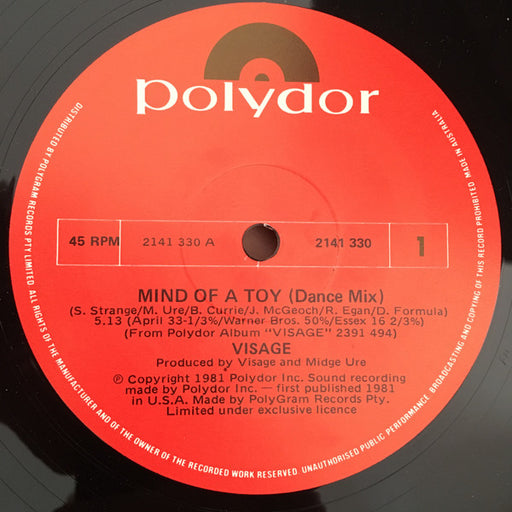 Visage – Mind Of A Toy