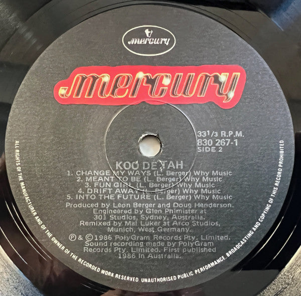 Koo Dé Tah – Koo Dé Tah LP vinyl record, image 4 of 6