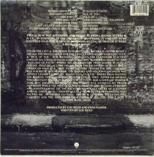 Lou Reed – New York LP vinyl record, image 3 of 7