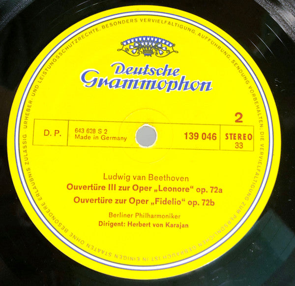Ludwig van Beethoven, Berliner Philharmoniker, Herbert von Karajan – Sämtliche Ouvertüren · Complete Overtures (2xLP) LP vinyl record, image 6 of 8