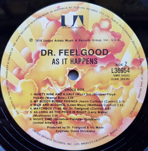 Dr. Feelgood – As It Happens LP vinyl record, image 4 of 6