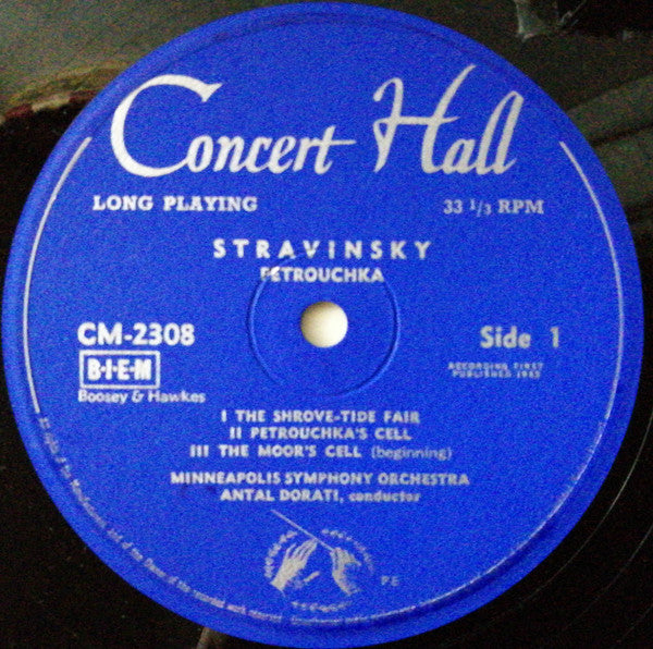Igor Stravinsky, Minneapolis Symphony Orchestra, Antal Dorati – Petrouchka (Complete Ballet) LP vinyl record, image 3 of 4