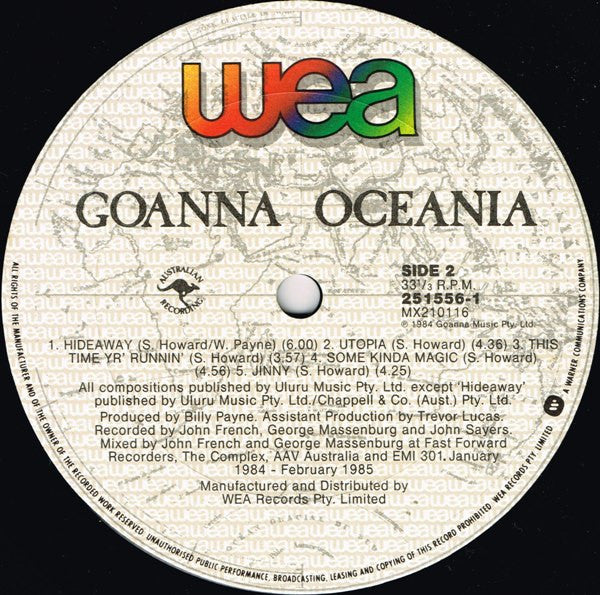 Goanna – Oceania LP vinyl record, image 5 of 10