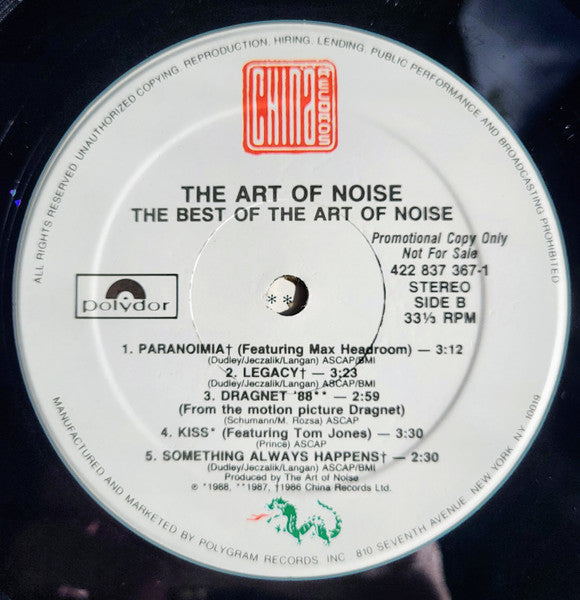 The Art Of Noise – The Best Of The Art Of Noise LP vinyl record, image 4 of 4