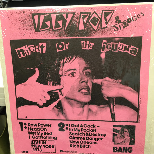 The Stooges – Night Of The Iguana LP vinyl record, image 1 of 3