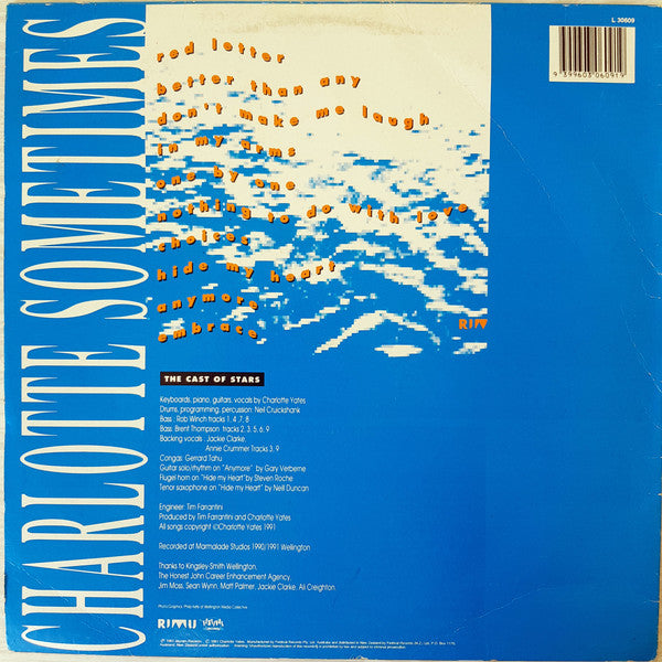 Charlotte Sometimes – Queen Charlotte Sounds LP vinyl record, image 2 of 4