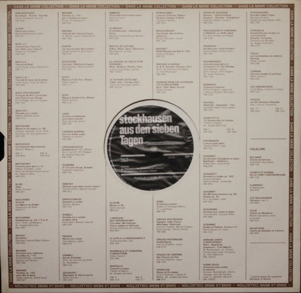 Karlheinz Stockhausen, Ensemble Musique Vivante – Aus Den Sieben Tagen LP vinyl record, image 2 of 5