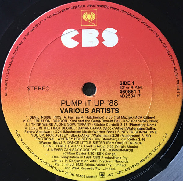 Various – Pump It Up 88 LP vinyl record, image 3 of 4