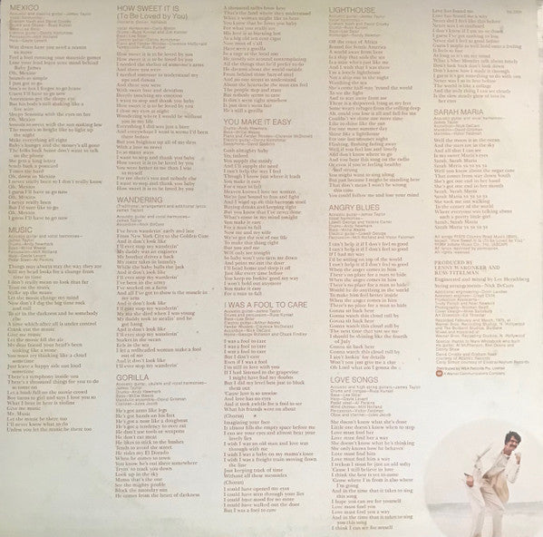 James Taylor – Gorilla LP vinyl record, image 2 of 4