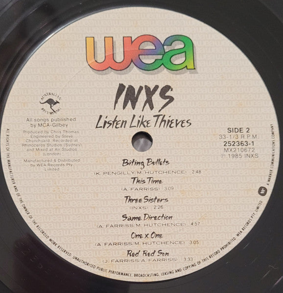 INXS – Listen Like Thieves LP vinyl record, image 10 of 10