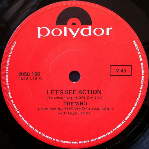 The Who – Let's See Action 7" vinyl record, image 1 of 2