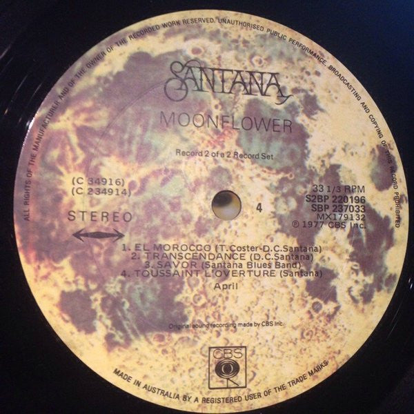 Santana – Moonflower (2xLP) LP vinyl record, image 5 of 7