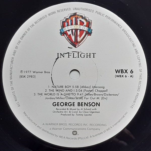 George Benson – In Flight LP vinyl record, image 3 of 4