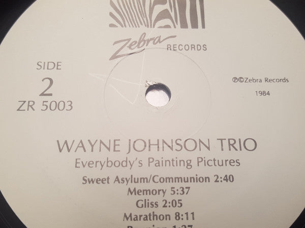 Wayne Johnson Trio – Everybody's Painting Pictures LP vinyl record, image 4 of 4