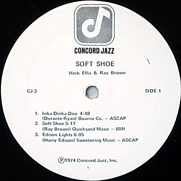 Herb Ellis, Ray Brown – Herb Ellis & Ray Brown's Soft Shoe LP vinyl record, image 3 of 4