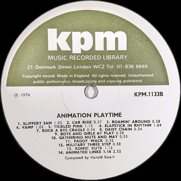 Harold Smart – Animation Playtime LP vinyl record, image 4 of 4