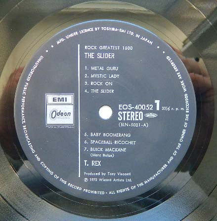 T. Rex – The Slider LP vinyl record, image 3 of 6