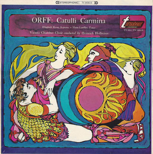 Carl Orff, Elisabeth Roon, Hans Loeffler, Wiener Kammerchor, Heinrich Hollreiser – Catulli Carmina LP vinyl record, image 1 of 4