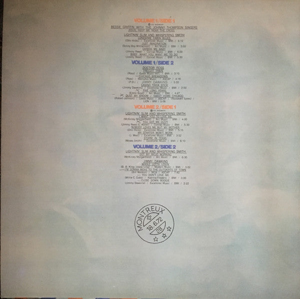 Lightning Slim, Whispering Smith, Doctor Ross, Jimmy Dawkins, Bessie Griffin – Blues Night - Live From Montreux (2xLP) LP vinyl record, image 2 of 3