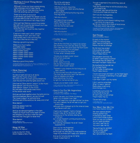 Olivia Newton-John – Making A Good Thing Better LP vinyl record, image 2 of 6