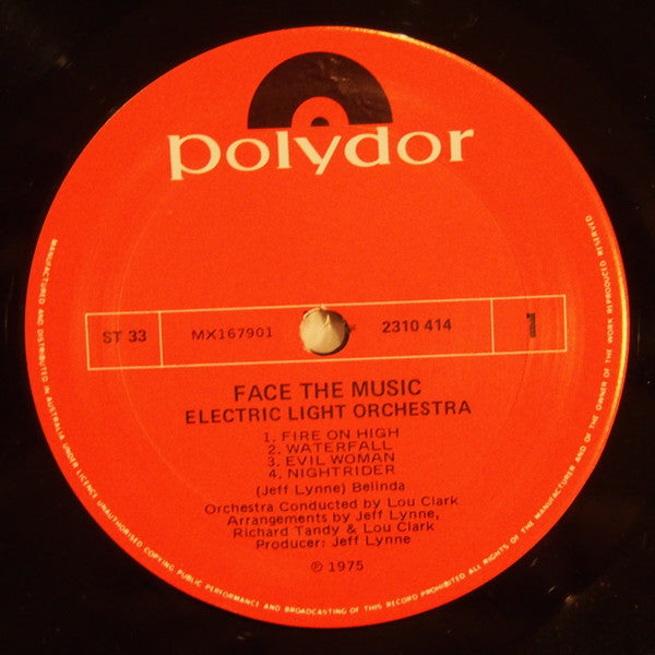 Electric Light Orchestra – Face The Music LP vinyl record, image 2 of 6