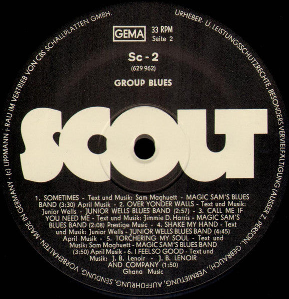 Various – Look Out, Sam! Group Blues LP vinyl record, image 3 of 4