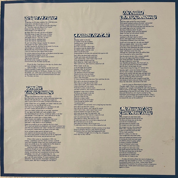 Eric Bogle, John Munro, Brent Miller – Scraps Of Paper LP vinyl record, image 6 of 7