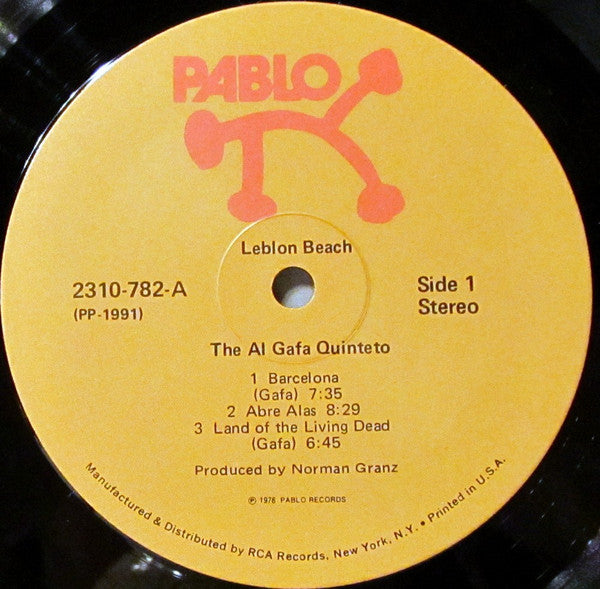 The Al Gafa Quinteto – Leblon Beach LP vinyl record, image 3 of 4