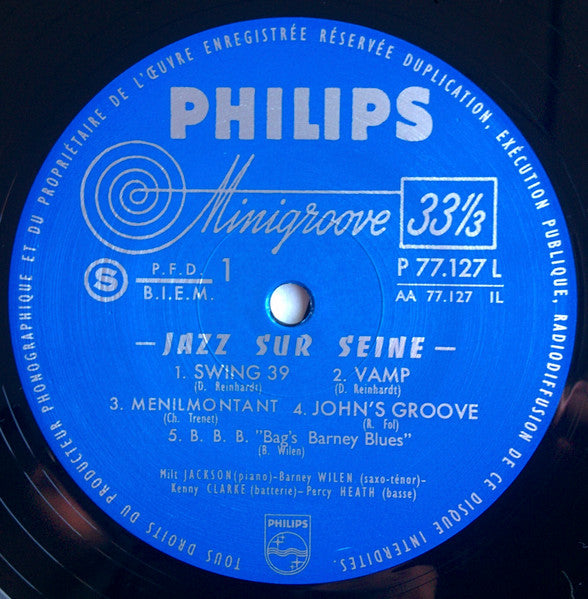 Milt Jackson, Barney Wilen, Percy Heath, Kenny Clarke – Jazz Sur Seine LP vinyl record, image 5 of 7