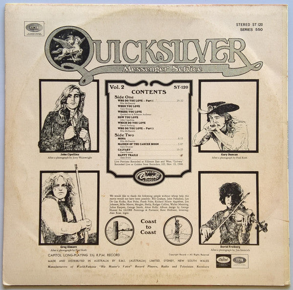 Quicksilver Messenger Service – Happy Trails LP vinyl record, image 2 of 4