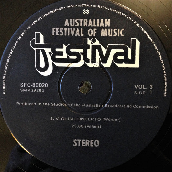 Felix Werder, Margaret Sutherland – Concerto For Violin / Haunted Hills LP vinyl record, image 8 of 9