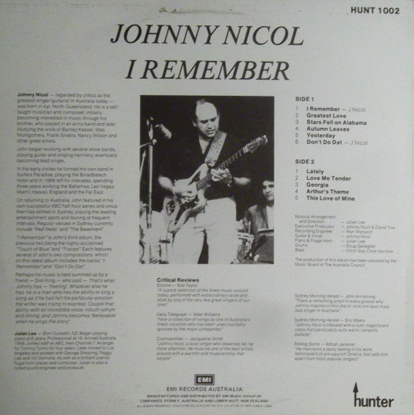 Johnny Nicol, Julian Lee – I Remember LP vinyl record, image 2 of 4