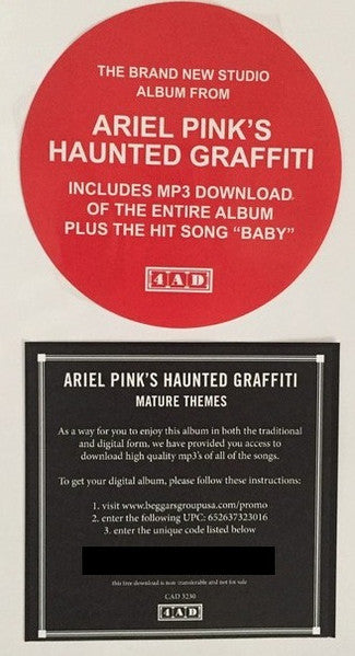 Ariel Pink's Haunted Graffiti – Mature Themes LP vinyl record, image 10 of 10
