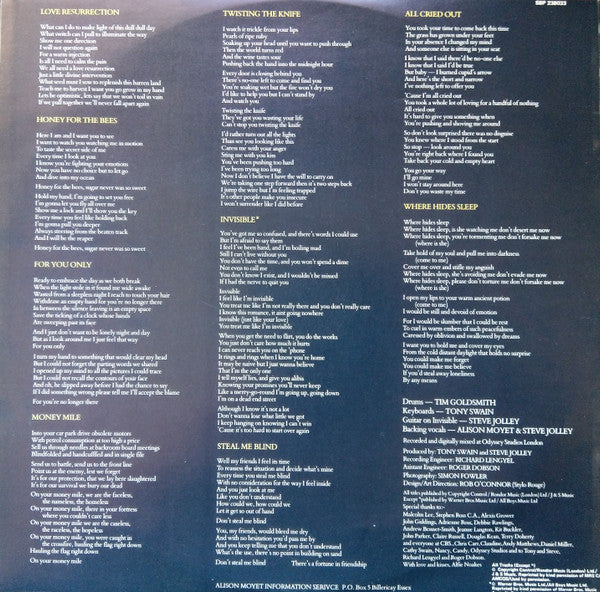 Alison Moyet – Alf LP vinyl record, image 4 of 7