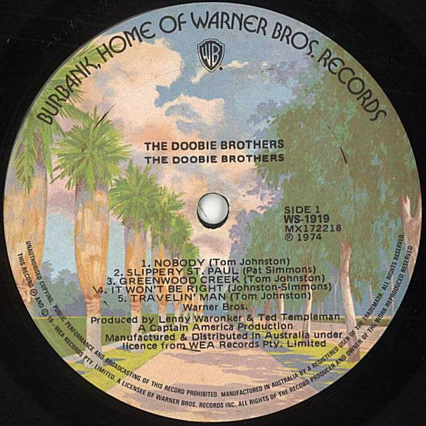 The Doobie Brothers – The Doobie Brothers LP vinyl record, image 3 of 4