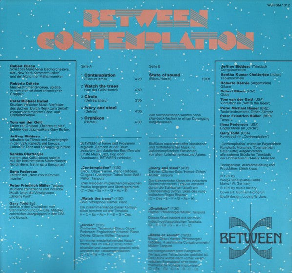 Between – Contemplation LP vinyl record, image 2 of 4