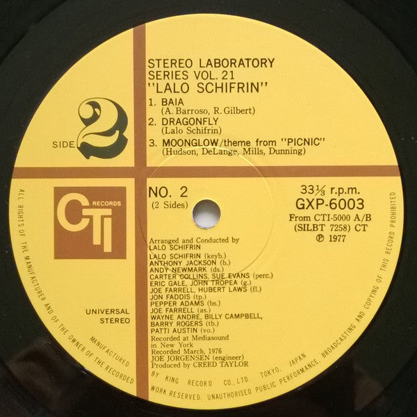 Lalo Schifrin – Stereo Laboratory Vol. 21 LP vinyl record, image 4 of 6