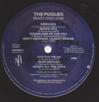 The Pogues – Peace And Love LP vinyl record, image 3 of 5