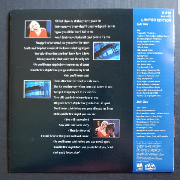 Sam Brown – Stop! 7" vinyl record, image 2 of 5