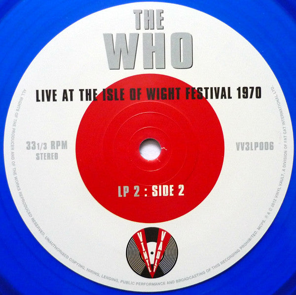 The Who – Live At The Isle Of Wight Festival 1970 (3xLP) LP vinyl record, image 9 of 10