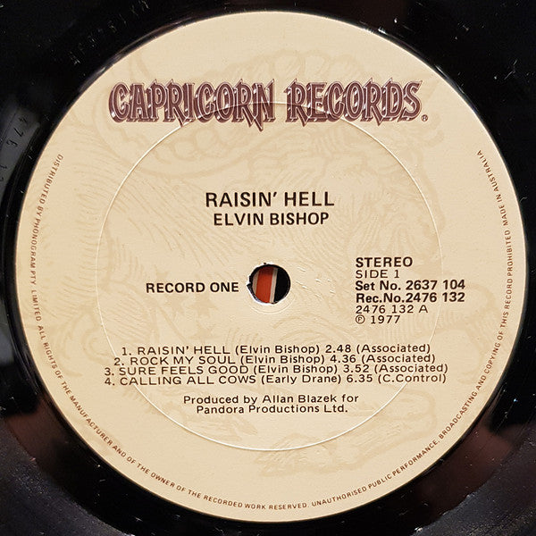 Elvin Bishop – Raisin' Hell (2xLP) LP vinyl record, image 4 of 4