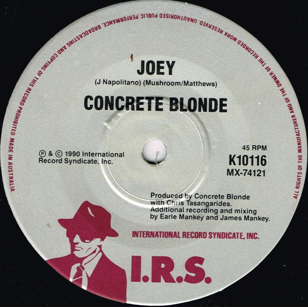 Concrete Blonde – Joey 7" vinyl record, image 3 of 4