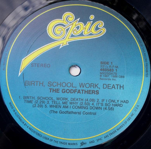 The Godfathers – Birth, School, Work, Death LP vinyl record, image 3 of 4