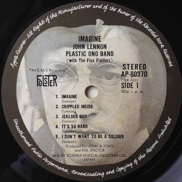 John Lennon, John Lennon – Imagine = イマジン LP vinyl record, image 4 of 10