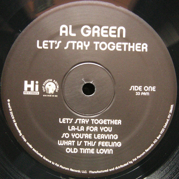 Al Green – Let's Stay Together LP vinyl record, image 3 of 4