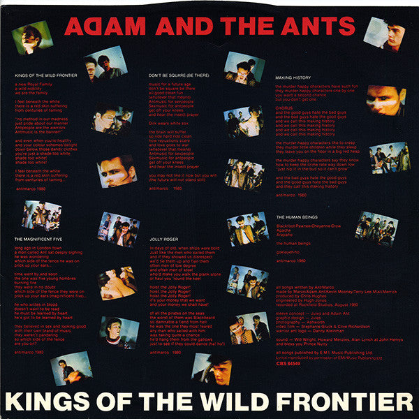 Adam And The Ants – Kings Of The Wild Frontier LP vinyl record, image 6 of 10