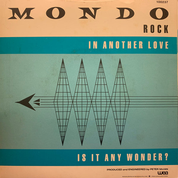 Mondo Rock – In Another Love 7" vinyl record, image 2 of 2