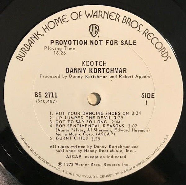 Danny Kortchmar – Kootch LP vinyl record, image 3 of 5
