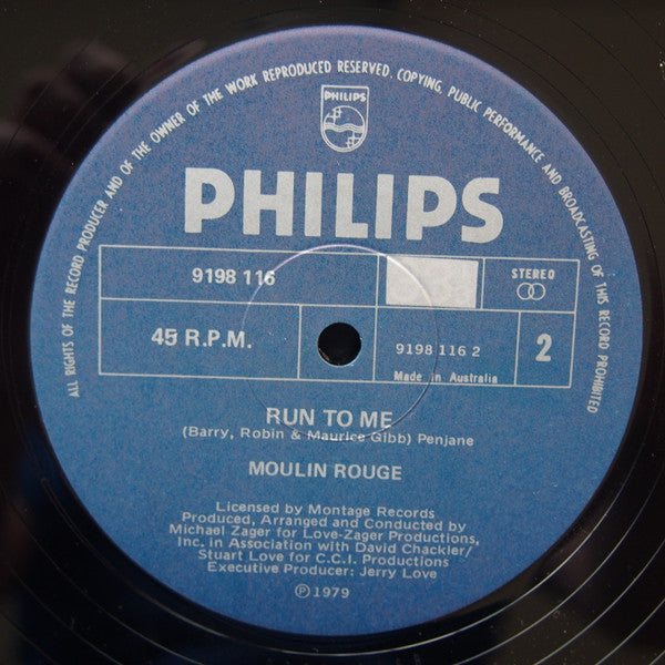Moulin Rouge – Holiday / Run To Me 12" vinyl record, image 2 of 3